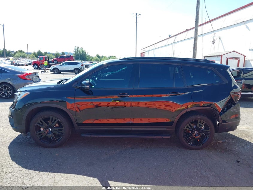 2021 Honda Pilot Awd Black Edition VIN: 5FNYF6H72MB049634 Lot: 45597453