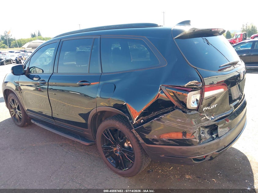 2021 Honda Pilot Awd Black Edition VIN: 5FNYF6H72MB049634 Lot: 45597453