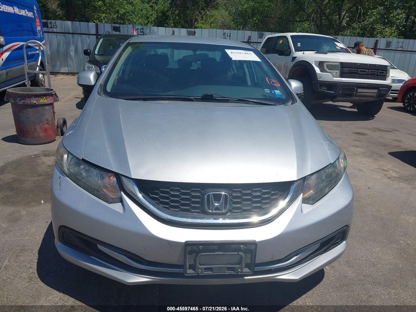 2013 Honda Civic Lx VIN: 2HGFB2F5XDH590276 Lot: 45597465