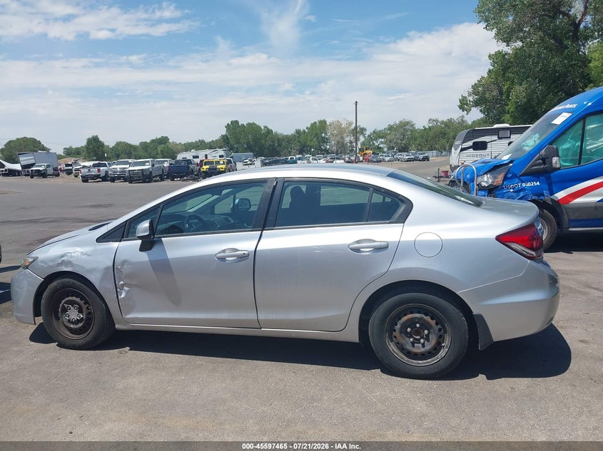 2013 Honda Civic Lx VIN: 2HGFB2F5XDH590276 Lot: 45597465