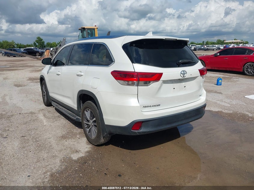 Vin: 5tdkzrfh4ks316971, lot: 46095890, toyota highlander xle 20193