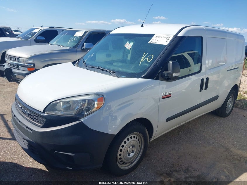 Vin: zfbhrfab7k6m88152, lot: 46095926, ram promaster city tradesman 20192
