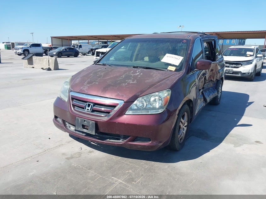 2007 Honda Odyssey, Оба бока, IAAI, VIN 5FNRL38737B103524 — фото 2