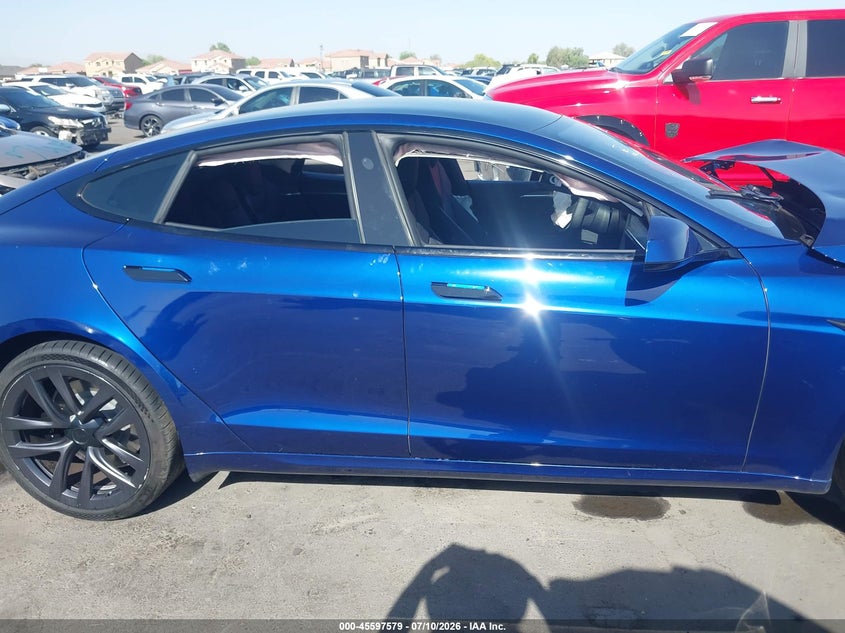 2022 Tesla Model S Dual Motor All-Wheel Drive VIN: 5YJSA1E57NF493510 Lot: 45597579