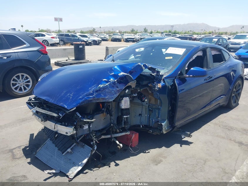 2022 Tesla Model S Dual Motor All-Wheel Drive VIN: 5YJSA1E57NF493510 Lot: 45597579