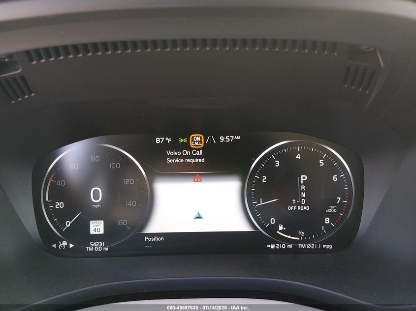 2019 VOLVO XC60 SPORT UTILITY VEHICLE 2.0L I-4 DI, DOHC, VVT, TURBO/SUPERCHARGER, 316HP