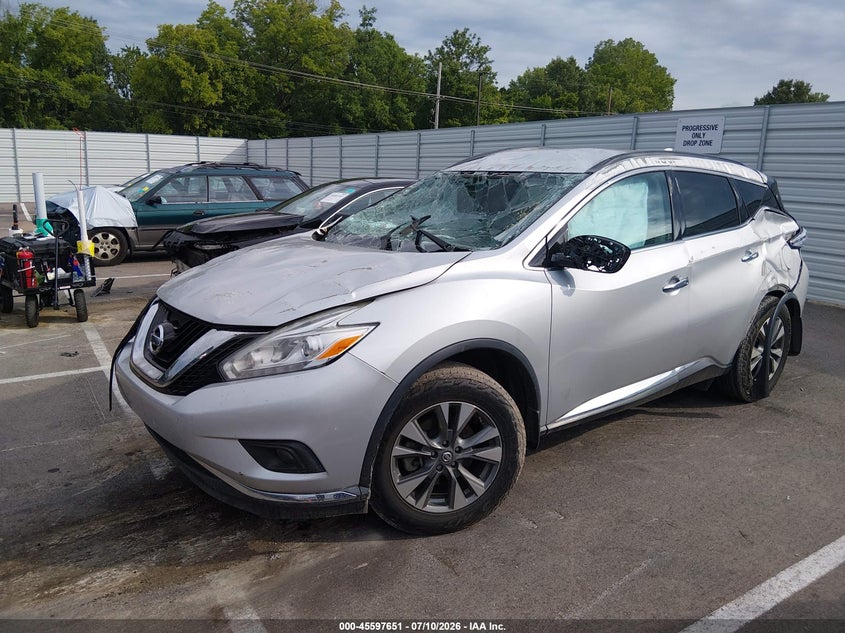 2017 NISSAN MURANO SPORT UTILITY VEHICLE 3.5L V-6 DOHC, VVT, 260HP