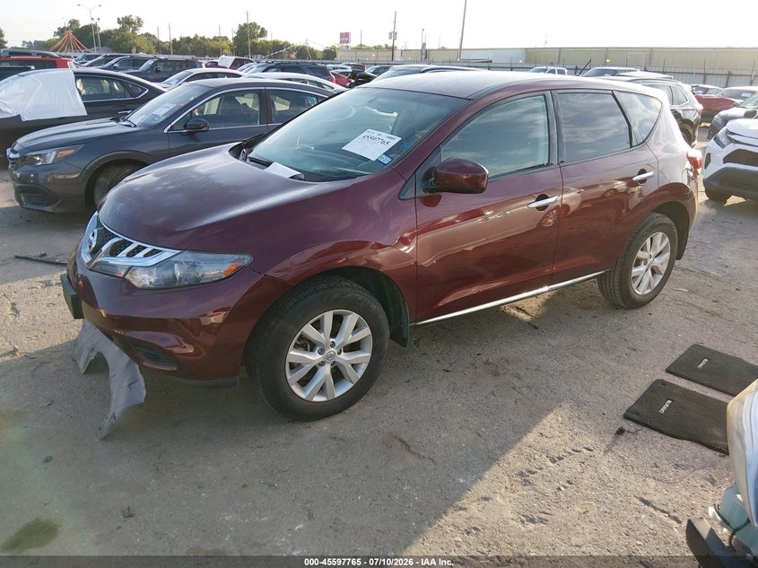 2011 Nissan Murano S, Правый перёд, IAAI, VIN JN8AZ1MU2BW053669 — фото 2