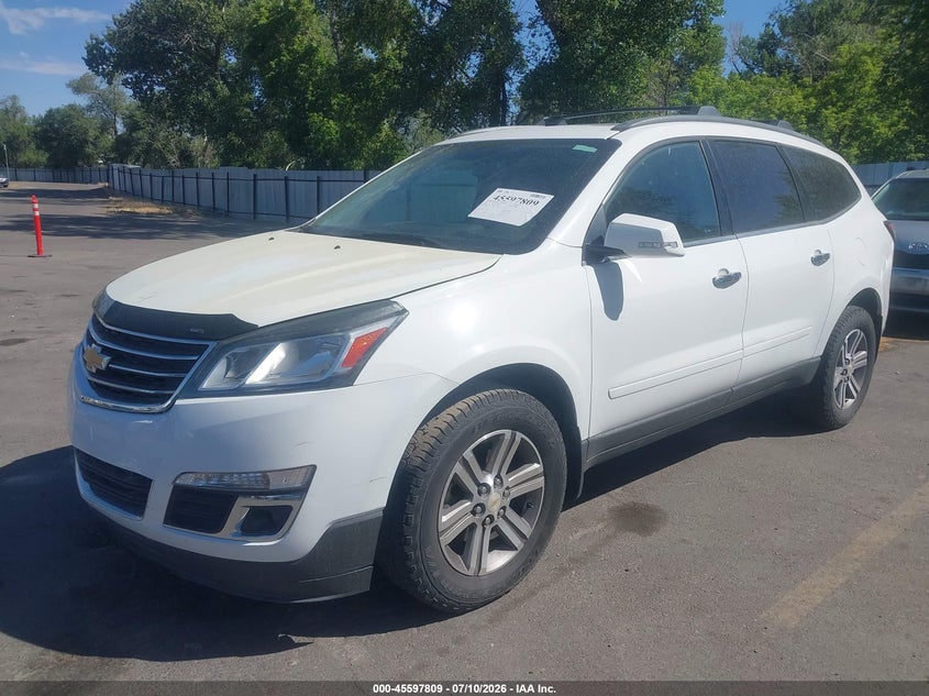 2016 Chevrolet Traverse, Right Front, IAAI, VIN 1GNKVHKD3GJ349318 — photo 2