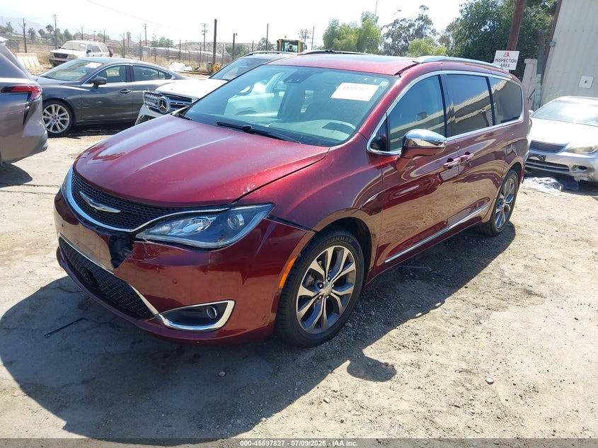 Vin: 2c4rc1gg7hr599665, lot: 46096205, chrysler pacifica limited 20172