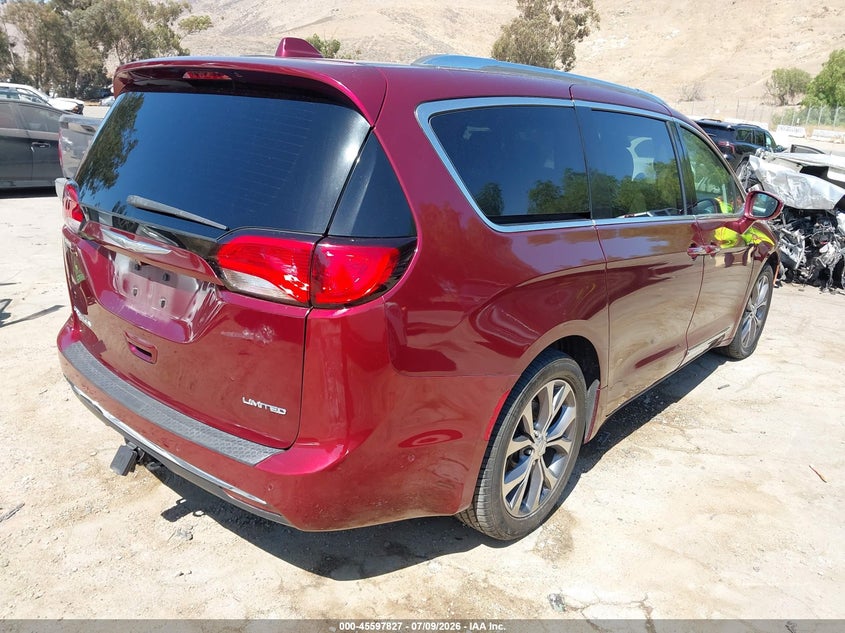 Vin: 2c4rc1gg7hr599665, lot: 46096205, chrysler pacifica limited 20174