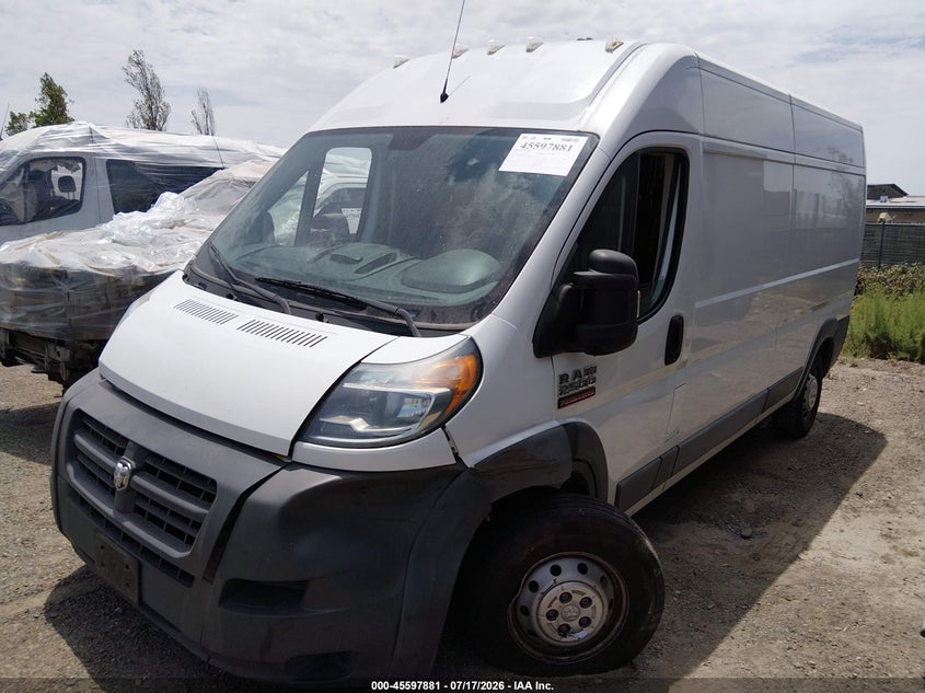 2016 Ram Promaster 2500 High Roof VIN: 3C6TRVDG9GE131749 Lot: 45597881