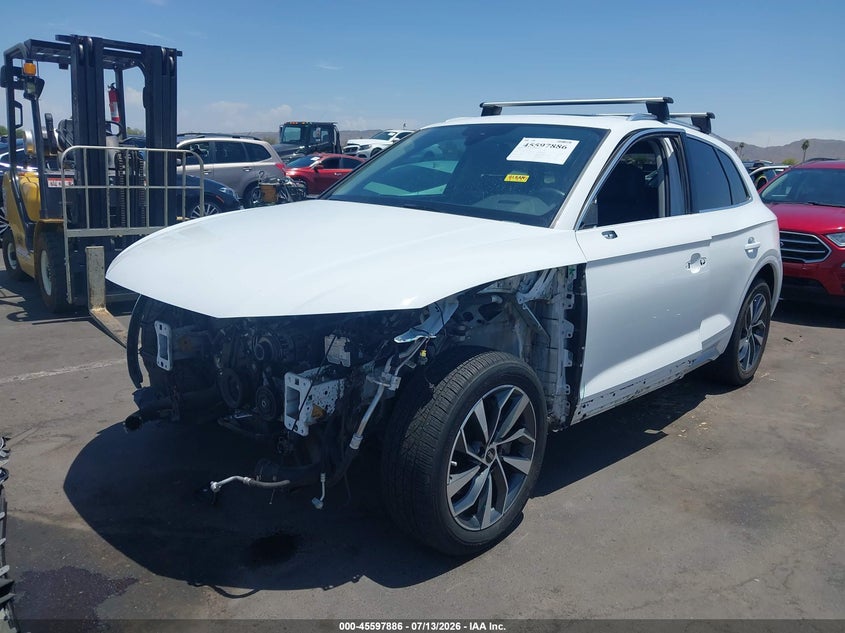 2023 Audi Q5, Left Front, IAAI, VIN WA1EAAFY9P2053827 — photo 2