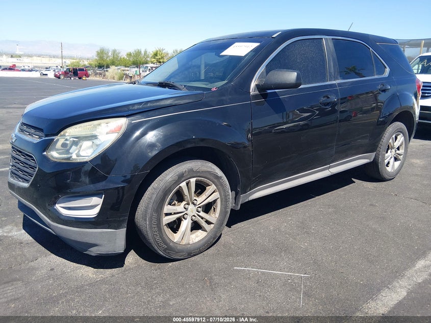 2016 Chevrolet Equinox, Неизвестно, IAAI, VIN 2GNALBEK3G6322349 — фото 2