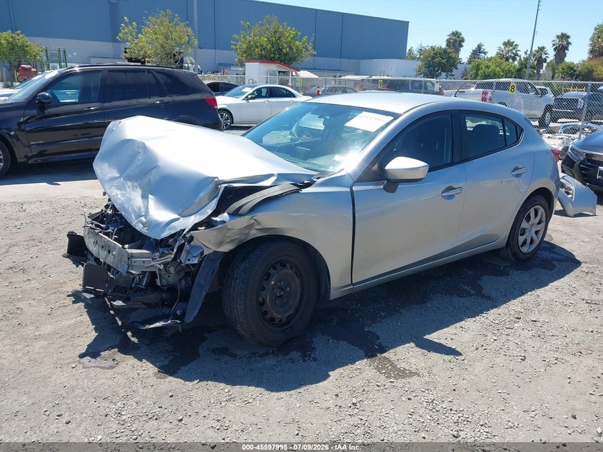 Vin: jm1bm1j70g1347704, lot: 46096373, mazda mazda3 i sport 20162