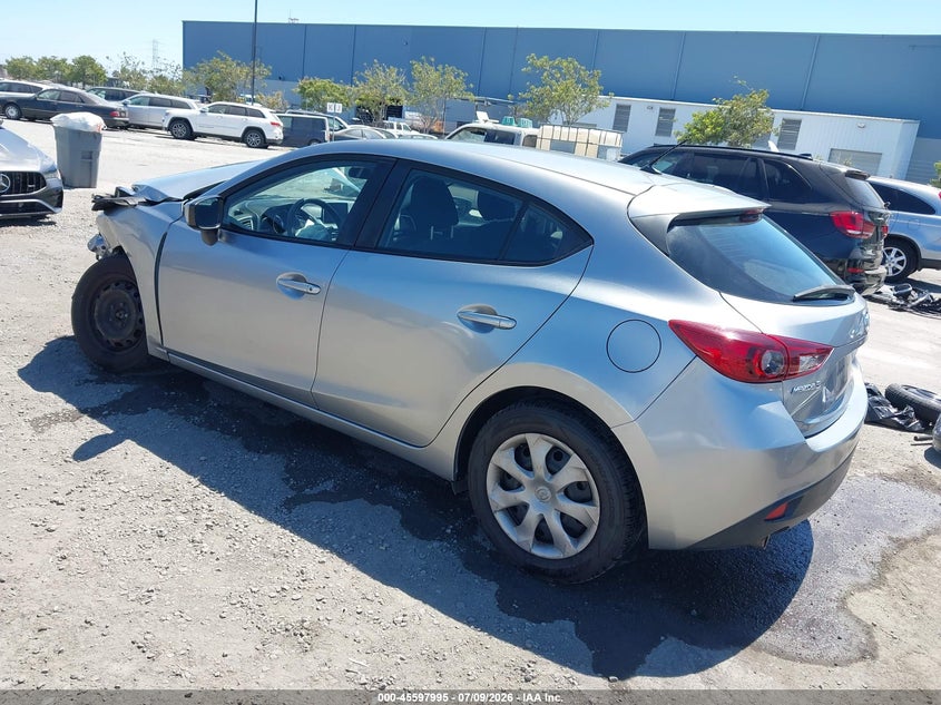 Vin: jm1bm1j70g1347704, lot: 46096373, mazda mazda3 i sport 20163