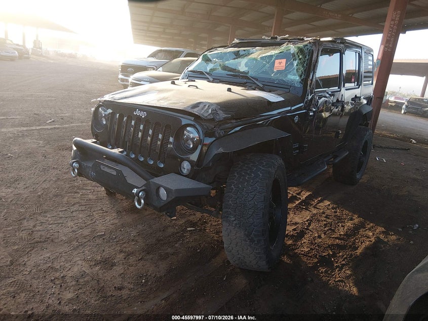 2016 Jeep Wrangler, Обидва боки, IAAI, VIN 1C4BJWDG8GL183544 — фото 2
