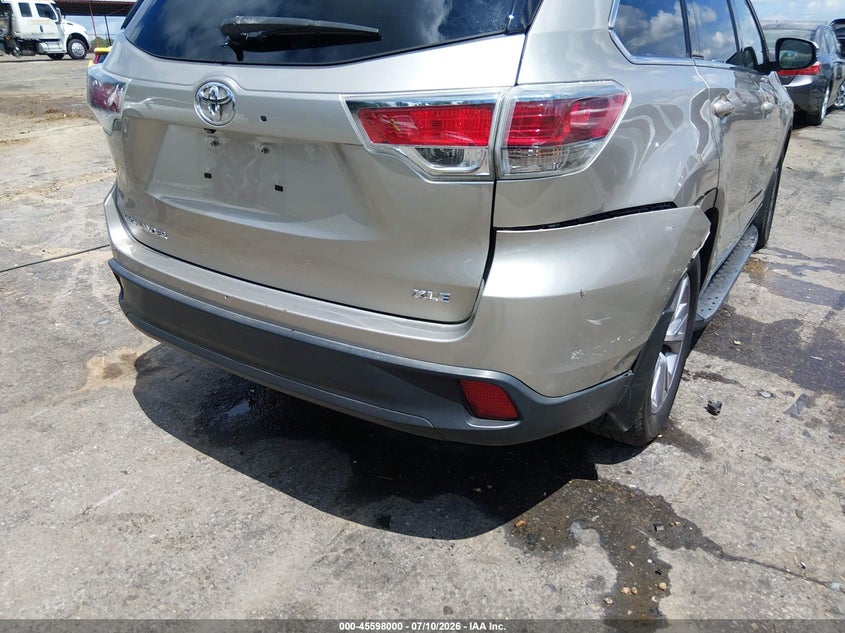 2015 Toyota Highlander Xle V6 VIN: 5TDKKRFH1FS117595 Lot: 45598000