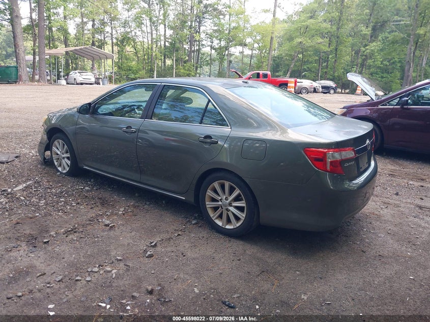 2012 TOYOTA CAMRY SEDAN 2.5L I-4 DOHC, VVT, 173HP