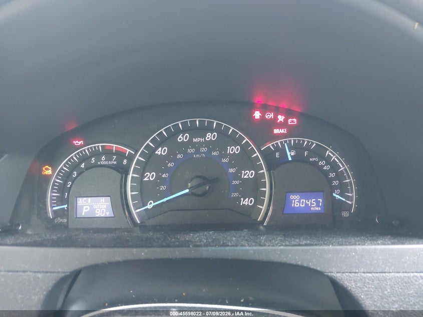 2012 TOYOTA CAMRY SEDAN 2.5L I-4 DOHC, VVT, 173HP