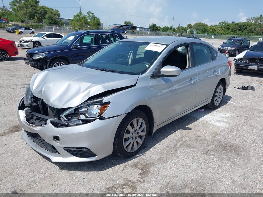 2018 Nissan Sentra, Удар спереду, IAAI, VIN 3N1AB7AP2JY232743 — фото 2