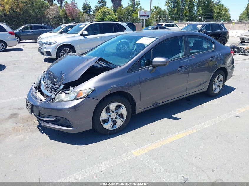 2014 Honda Civic Lx 2HGFB2F58EH539215 photo 1