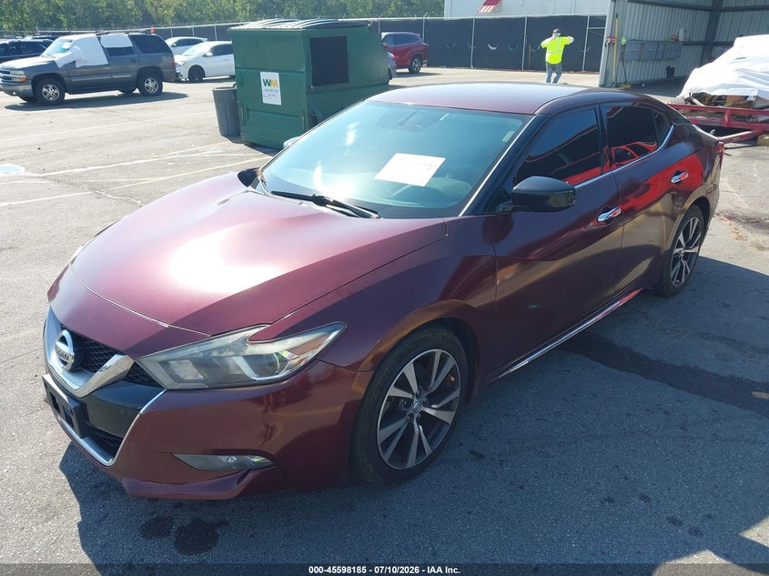 Vin: 1n4aa6ap8hc412599, lot: 46096563, nissan maxima 3.5 s 20172