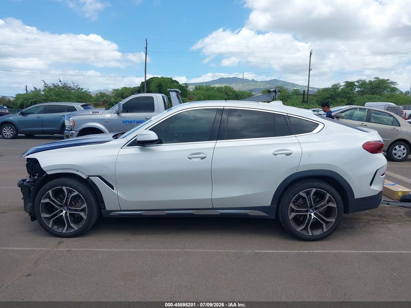 2022 BMW X6 xDrive40I VIN: 5UXCY6C05N9J51972 Lot: 45598201