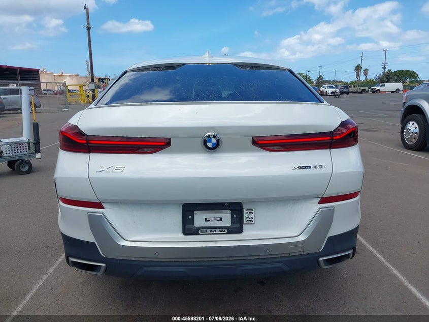 2022 BMW X6 xDrive40I VIN: 5UXCY6C05N9J51972 Lot: 45598201