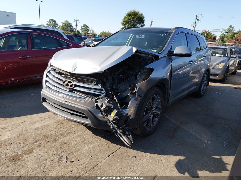 2015 Hyundai Santa Fe, Удар спереду, IAAI, VIN KM8SR4HF2FU114948 — фото 2