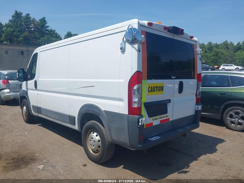 Vin: 3c6trvag2fe517576, lot: 46096701, ram promaster 1500 low roof 20153
