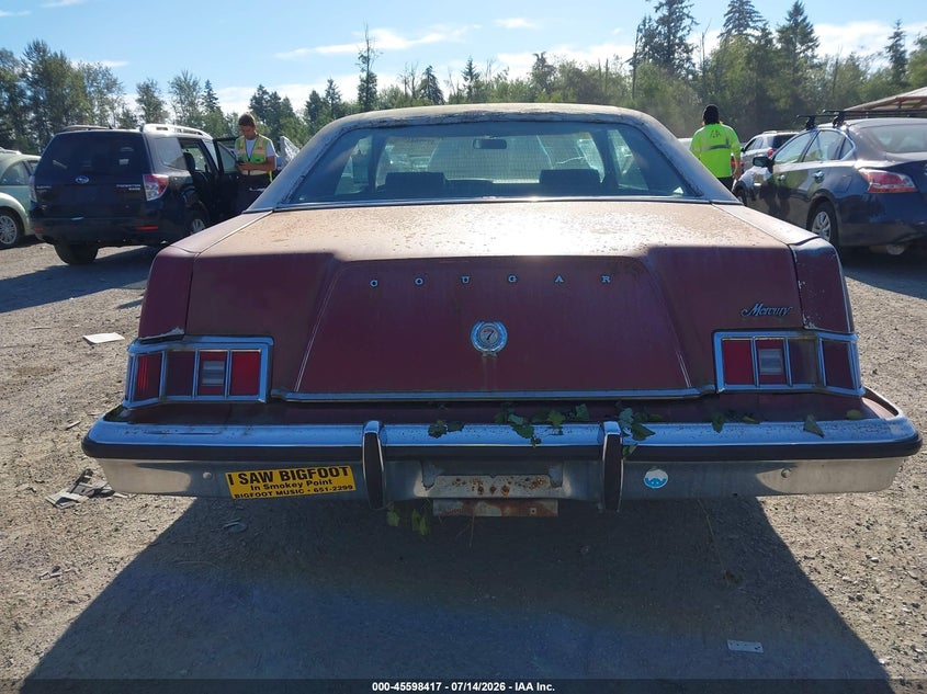 1978 Mercury Cougar VIN: 8H93F593855 Lot: 45598417