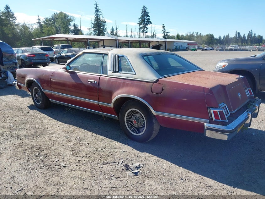 1978 Mercury Cougar VIN: 8H93F593855 Lot: 45598417