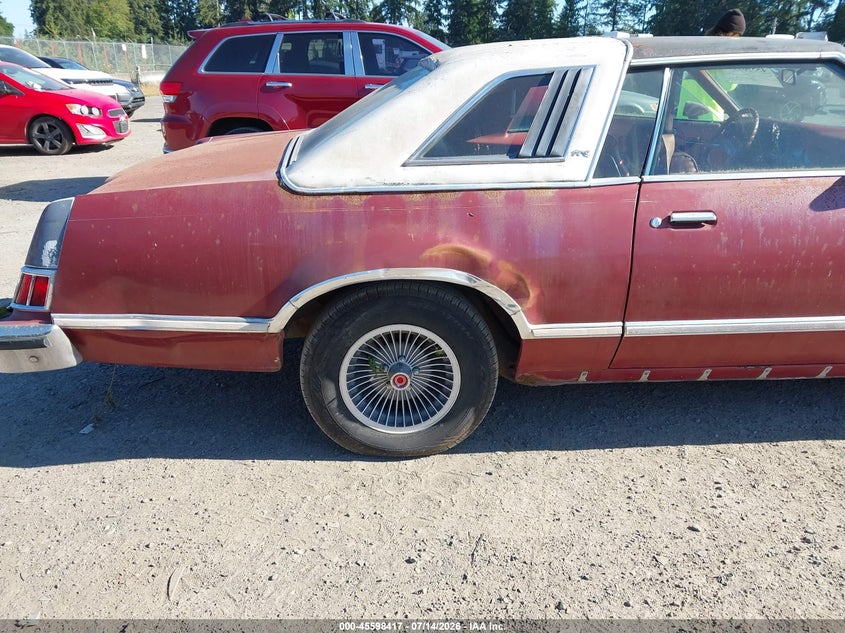 1978 Mercury Cougar VIN: 8H93F593855 Lot: 45598417