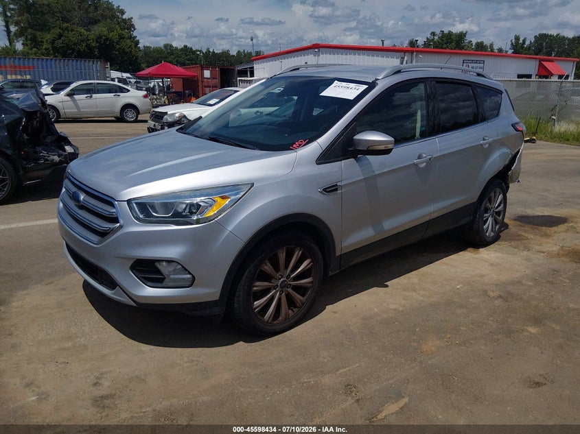 2017 Ford Escape, Левый зад, IAAI, VIN 1FMCU0J96HUB87971 — фото 2