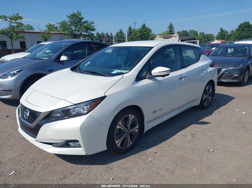 Vin: 1n4az1cp6jc302584, lot: 46096972, nissan leaf sl 20182
