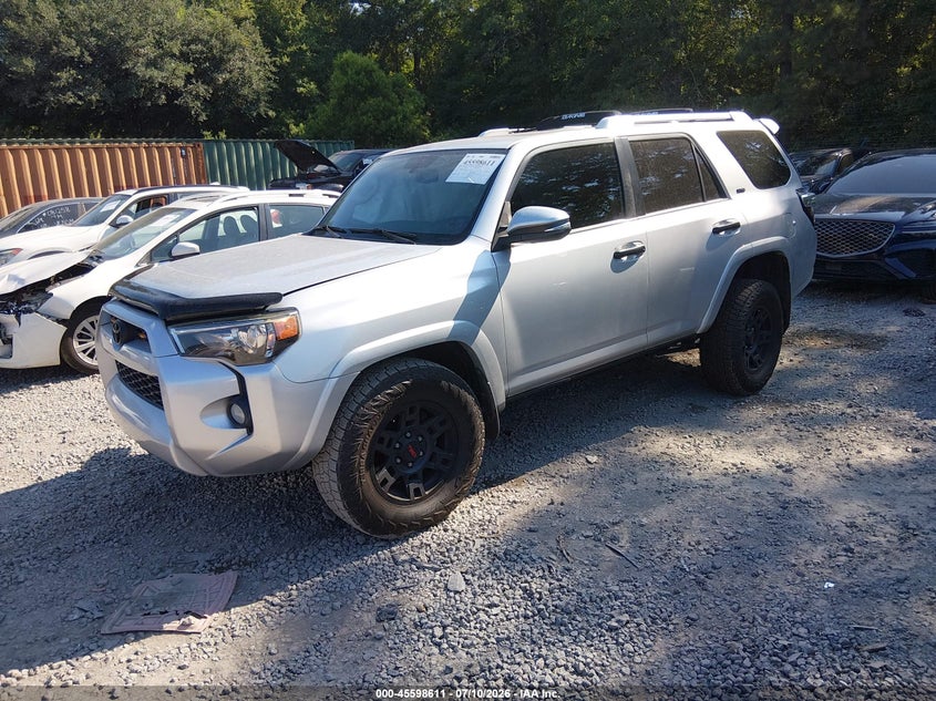 2016 Toyota 4Runner, Right Rear, IAAI, VIN JTEBU5JR9G5394825 — photo 2