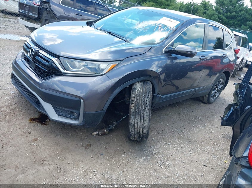 2020 Honda Cr-V Awd Ex-L, Left Front, IAAI, VIN 2HKRW2H8XLH611799 — photo 2