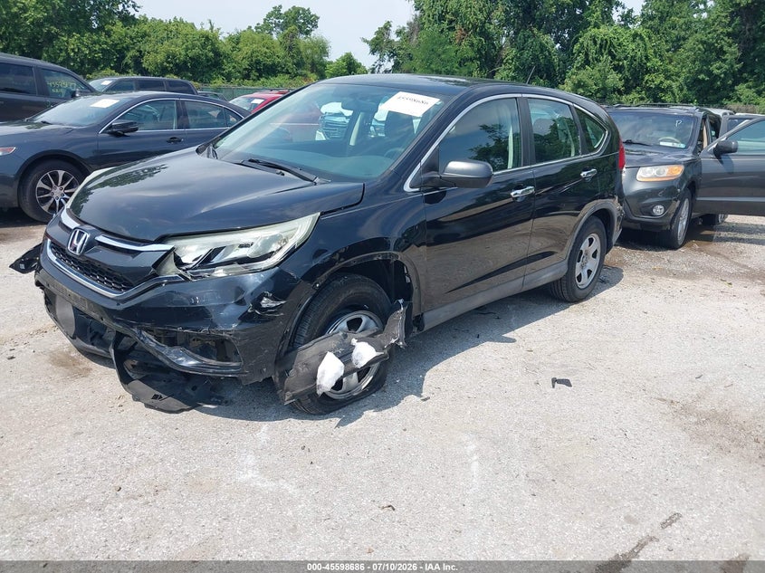 2016 Honda CR-V, Front End, IAAI, VIN 2HKRM3H33GH504258 — photo 2