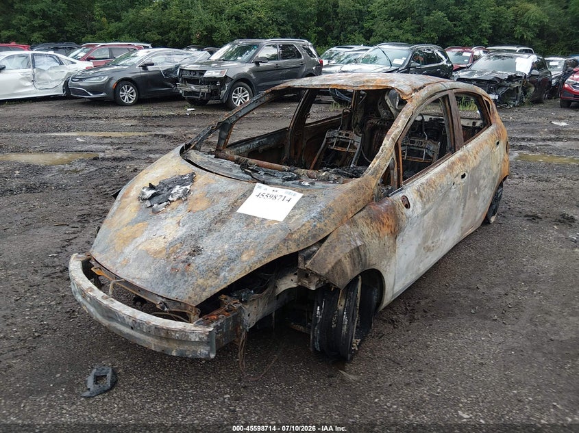 2019 Ford Fiesta, Total Burn, IAAI, VIN 3FADP4EJ9KM161667 — photo 2