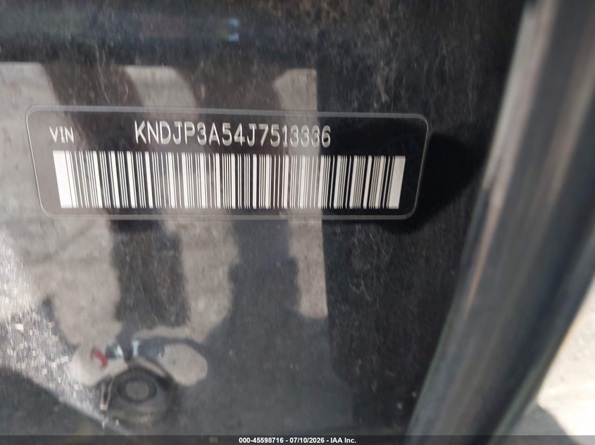KIA SOUL 2018 VIN KNDJP3A54J7513336