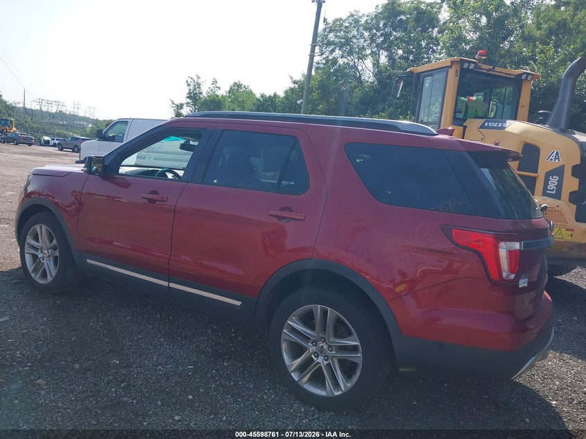 Vin: 1fm5k8d88ggc10289, lot: 46097183, ford explorer xlt 20163