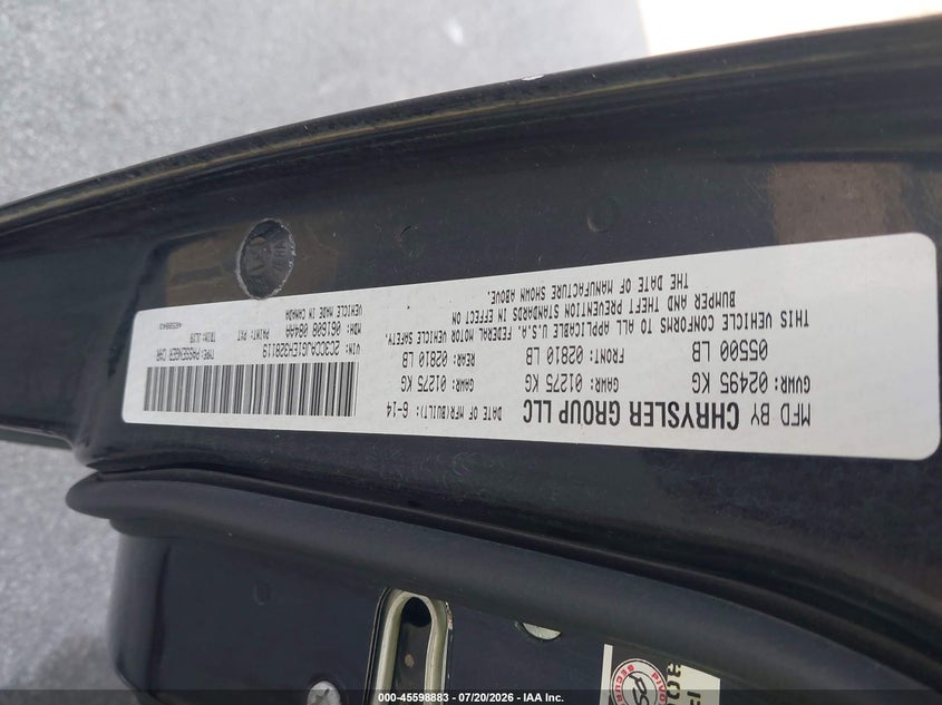 2014 Chrysler 300C John Varvatos Luxury Edition Awd VIN: 2C3CCAJG1EH328119 Lot: 45598883
