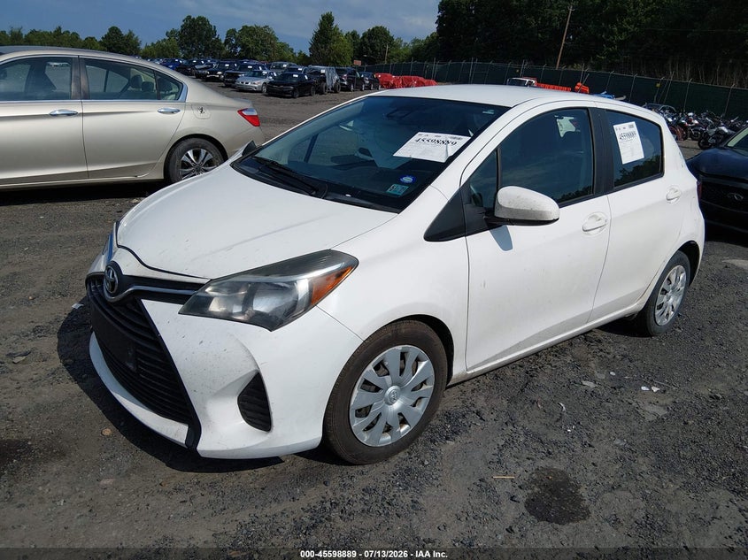 2017 Toyota Yaris, Правый бок, IAAI, VIN VNKKTUD31HA079753 — фото 2