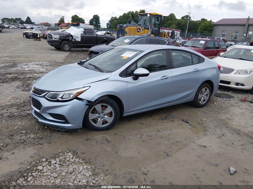 2018 Chevrolet Cruze Ls Auto, Right Front, IAAI, VIN 1G1BC5SM4J711891 — photo 2
