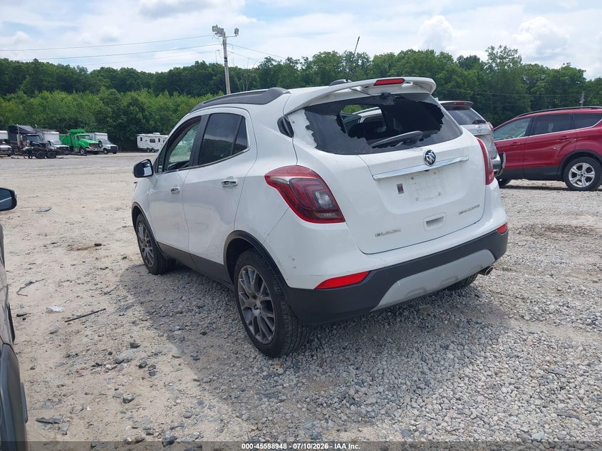 Vin: kl4cj1sb4hb023497, lot: 46097370, buick encore sport touring 20173