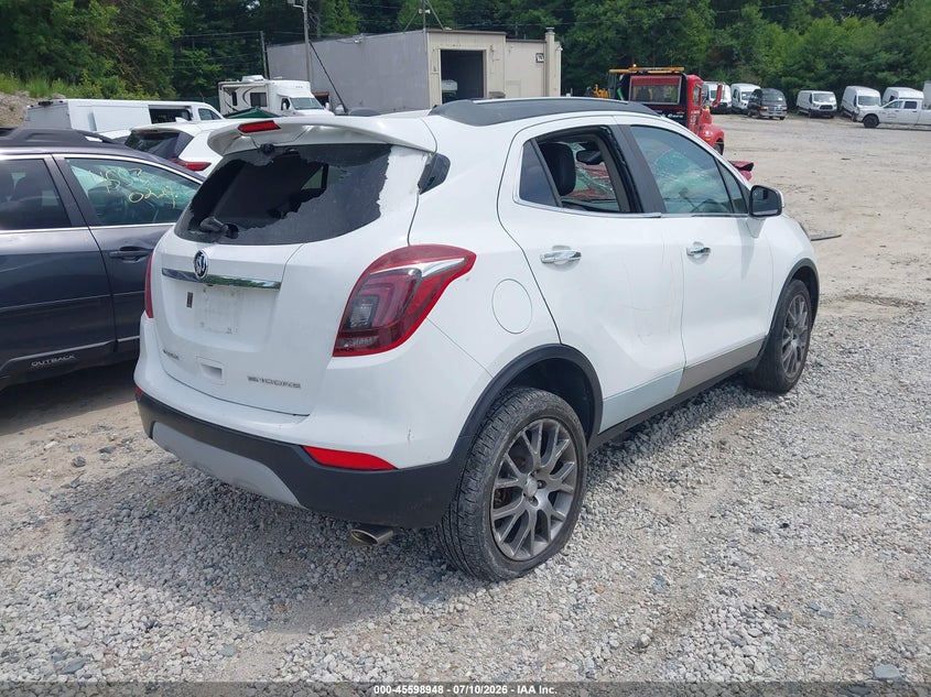 Vin: kl4cj1sb4hb023497, lot: 46097370, buick encore sport touring 20174