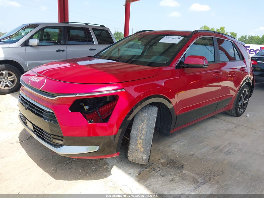 Vin: kndcr3le0r5131652, lot: 46097401, kia niro ex touring 20242