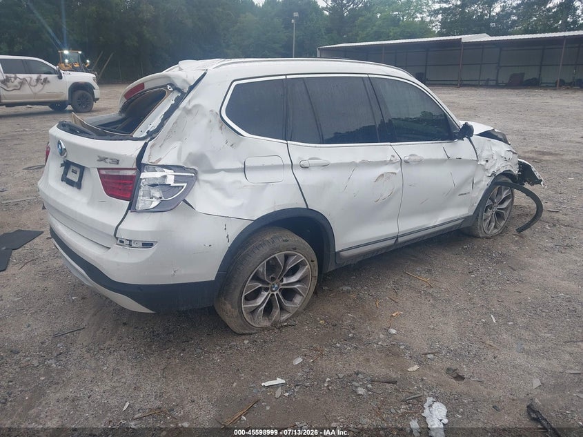 Vin: 5uxwz7c35h0x43259, lot: 46097421, bmw x3 sdrive28i 20174