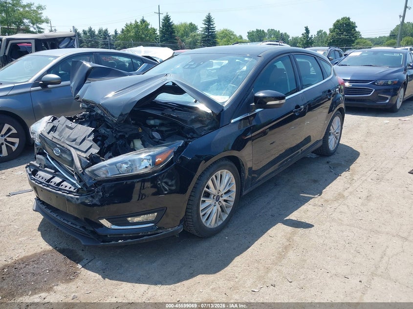 Vin: 1fadp3n22hl324821, lot: 46097491, ford focus titanium 20172